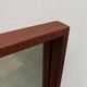 Miroir minimaliste mid-century allemand en teck de Zier-Form, années 1960