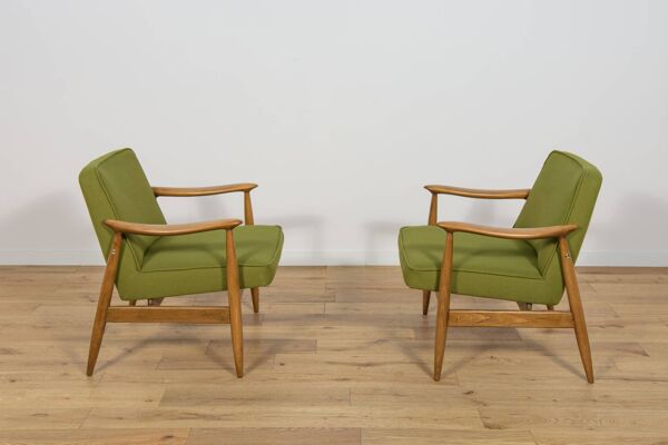 Fauteuils GFM-87 par Juliusz Kedziorek pour Gościcińskie Furniture, Pologne, 1960s, Set de 2