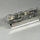 1960s 1970s Ice Glass Wall Sconce by J.T. Kalmar Franken KG Austria
