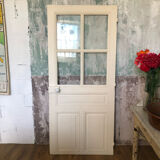 Old wooden glass door