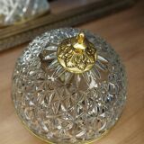 Chisled glass applique