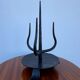 Brutalist wrought iron candlestick holder