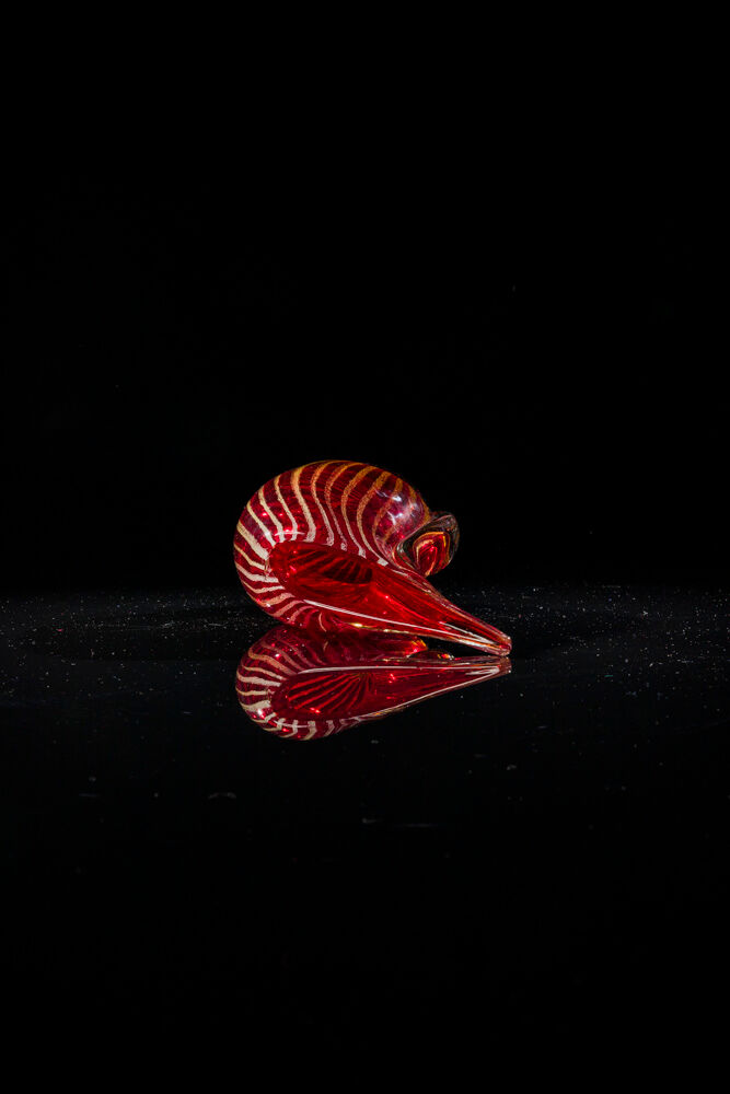 Italian Murano sommerso vase by Flavio Poli