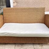 Banquette rotin / osier