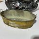 Table jardinière and its silver-plated tray in Louis XV style.
