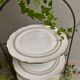 Flat plates in Sologne porcelain