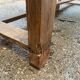 Farmhouse dining table 205cm for 8/10 people in solid pine with 1 drawer 1930