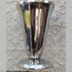 Lamp metal chrome period Art Deco tulip cornet