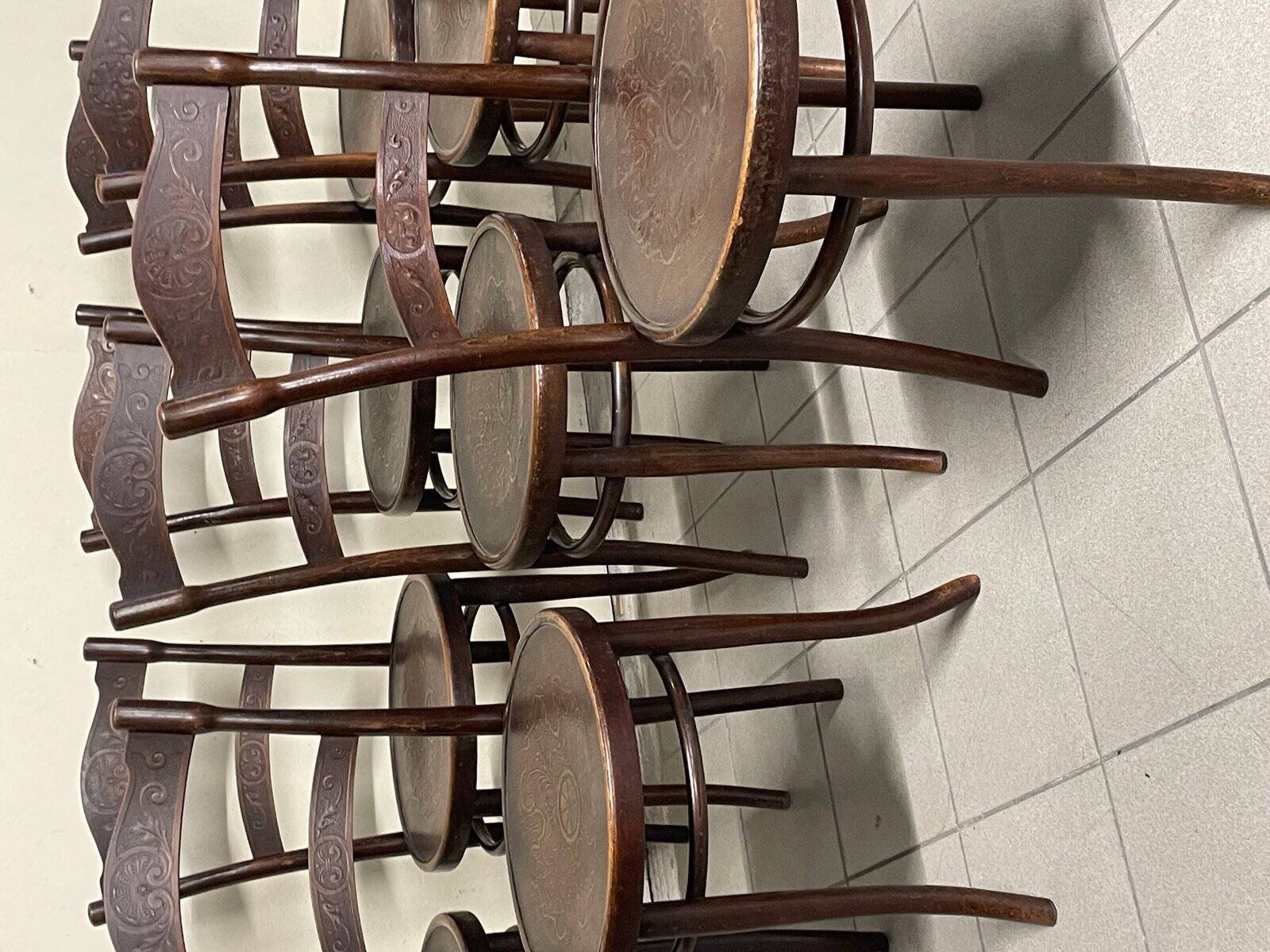 Vintage chairs by Michael Thonet for Thonet, 1930s, set of 8.