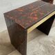 Table plexi imitation ecaille de tortue