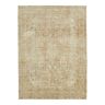 Handmade oriental 1980s 191 cm x 267 cm beige wool carpet