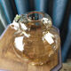 Amber glass lampshade