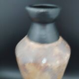Large stoneware vase from Bouffioulx signed Losson, Hand-turned 1960