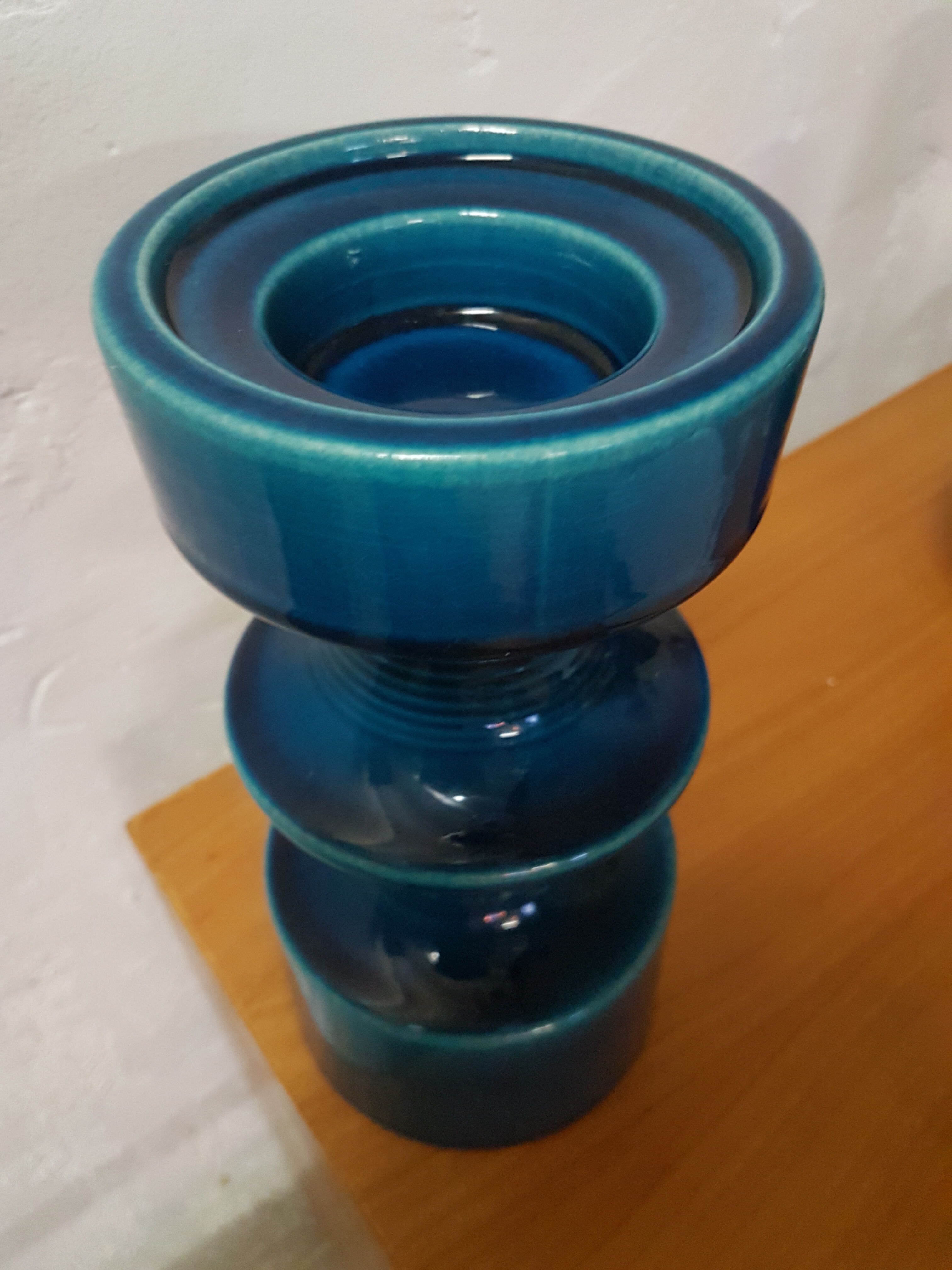 Ceramic candlestick Cari Zalloni for Steuler , 1960s