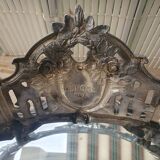 Silver metal planter or fruit bowl