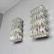 Pair of wall sconces, crystal glass by Bakalowits & Söhne, Austria, 1960s