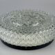 60s 70s ceiling lamp Hustadt Leuchten Germany Plafoniere glass & metal
