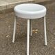 Vintage white stool from the 70s — Space Age / Pop Art design
