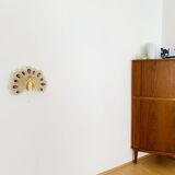 Ensemble de 2 appliques murales en verre cristal en forme de paon de Palwa