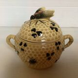 Ancien pot à miel décor d'abeille