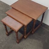 Wooden nesting tables