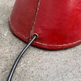 Mid-century leather floor lamp by Jacques Adnet for Valenti, Spain, 1960s.