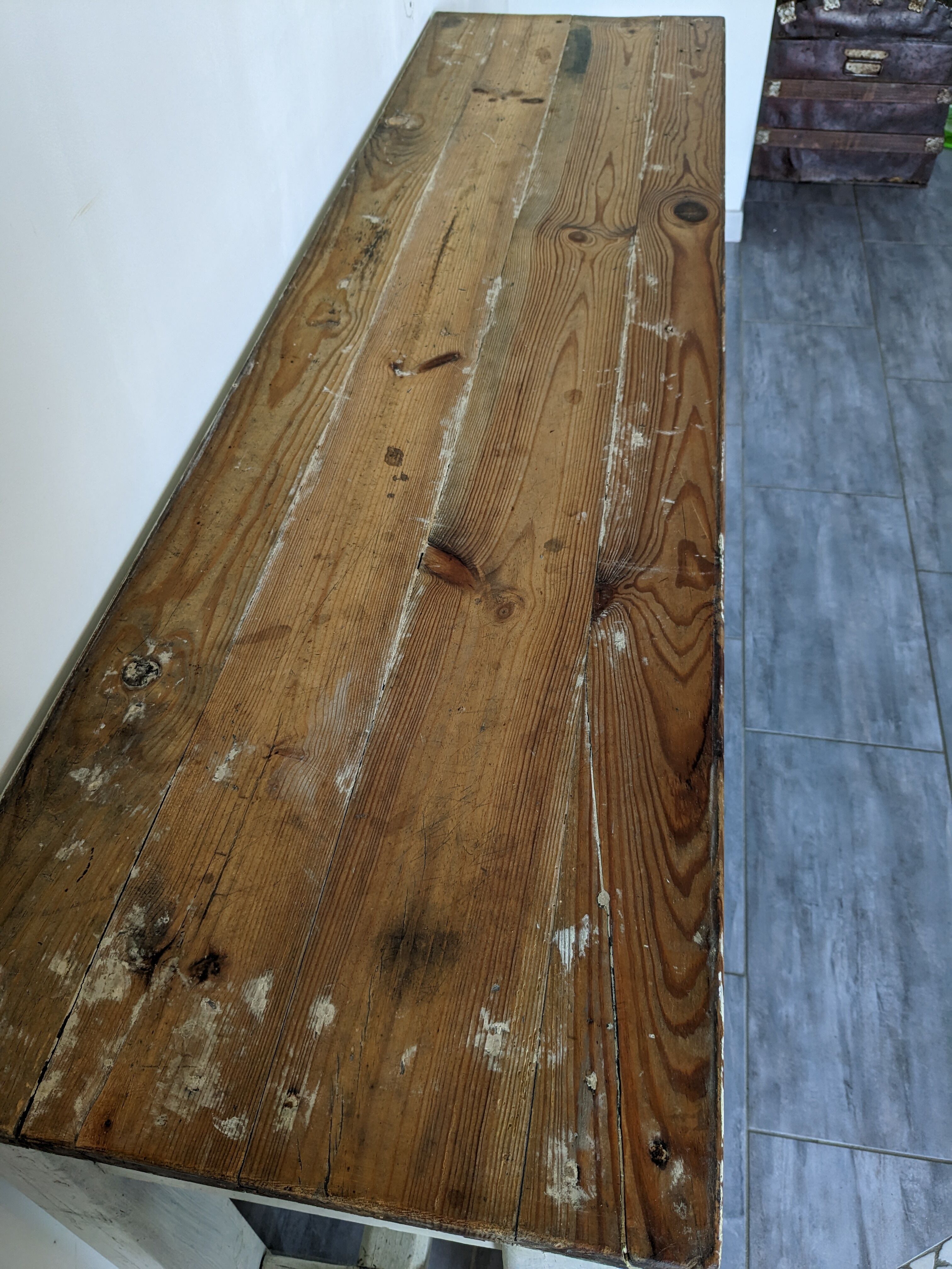 Farm console table early twentieth century