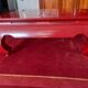 Table laque rouge