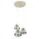 Mid-century modern cascade chandelier Pokrok Žilina, Czechoslovakia, 1970s.