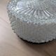 Pair of vintage wall-mounted ceiling lights - pressed glass "diamond point" -