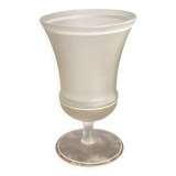Vase en verre dépoli