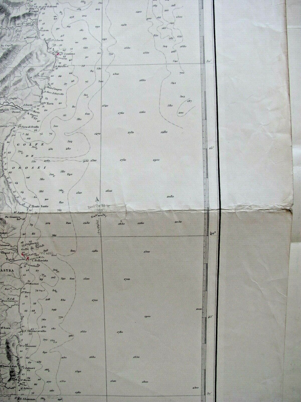 General map of the island of Sardinia - 1879