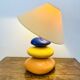 Galet François Châtain Lamp – Blue, Yellow and Orange Design – 60 cm