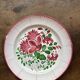 Set of 3 18th-century plates – Islettes earthenware – Hand-painted floral decoration