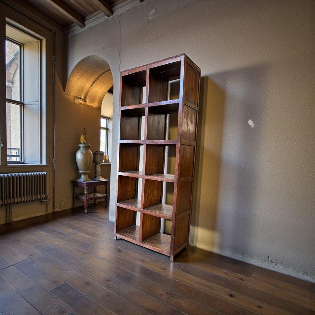 Vintage wooden bookshelf/storage unit.