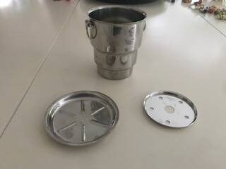 Stainless ice bucket