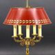 Bronze Bouillotte Lamp in Solid Empire Style Five Lights * Lucien Ga