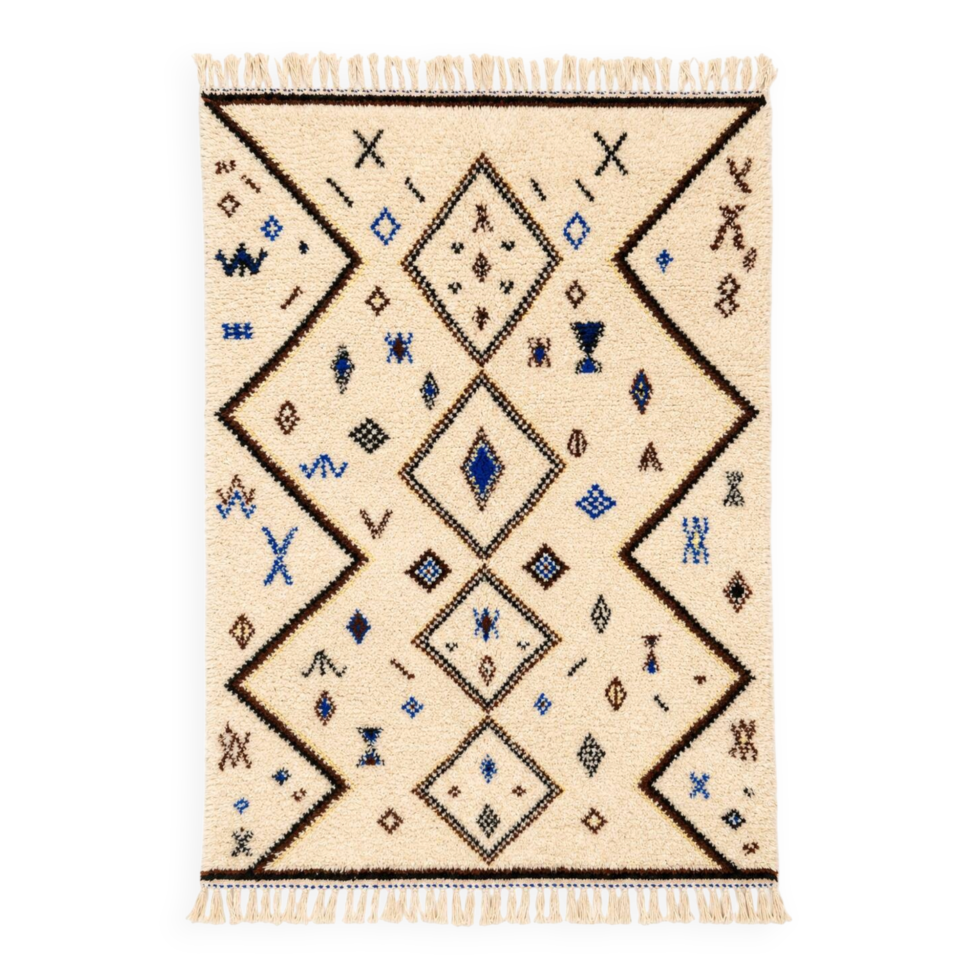 Tapis berbère béni Ouarain 132 x 249