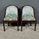 Pair of Mahogany Gondola Chairs, Restoration period – Part 1 of the 19th century