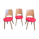Suite of three chairs of baumann bistro "Mondor"