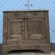 Buffet ancien 2 tiroirs en chêne massif brut esprit campagne chic