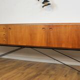 Scandinavian teak and metal sideboard