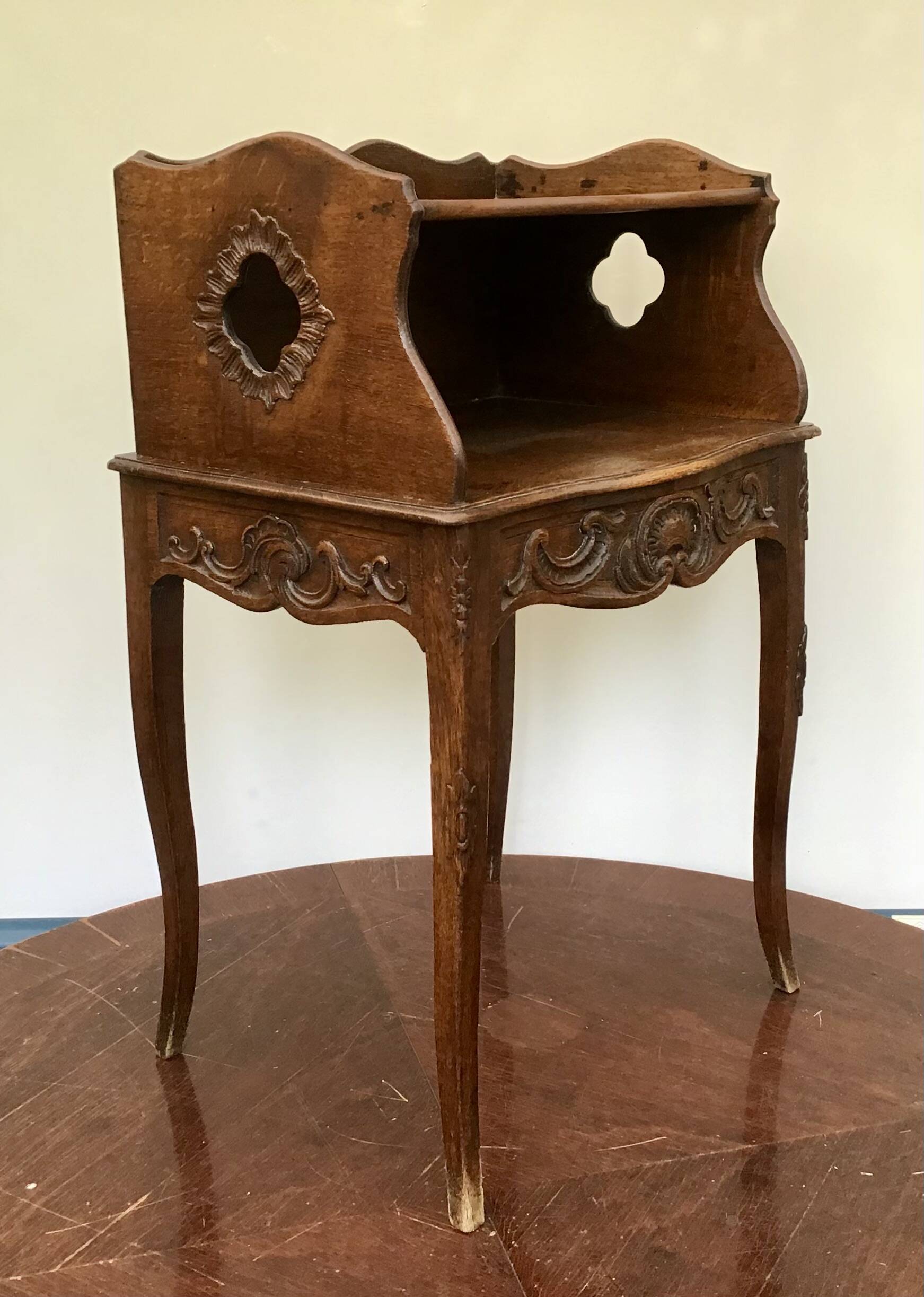 Bedside table - Oak - Louis XV Style - 19th century