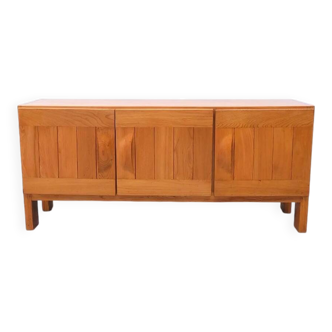 Enfilade Maison Regain en orme massif, France 1970