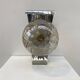 70s chrome and smoked glass wall light
