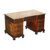 Thomas Chippendale Revival desk with a leather top