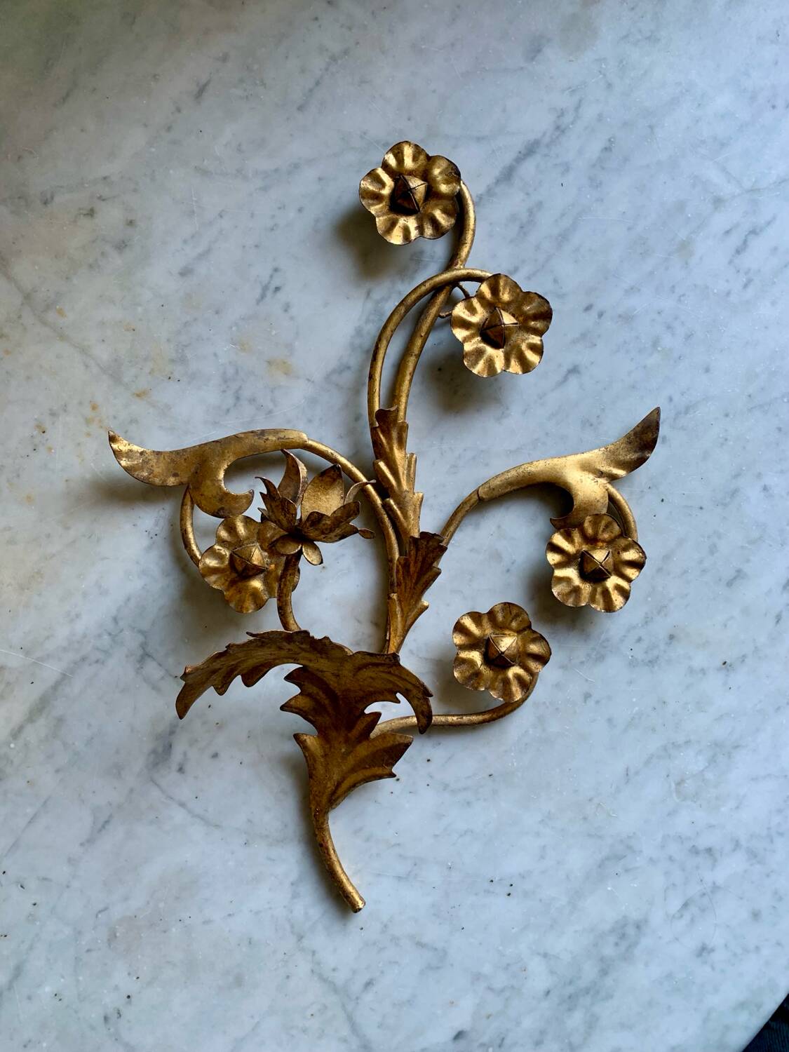 70s wall candle holder