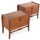 Set of 2 Nightstands 'Putte' - dutch design mid century in teak
