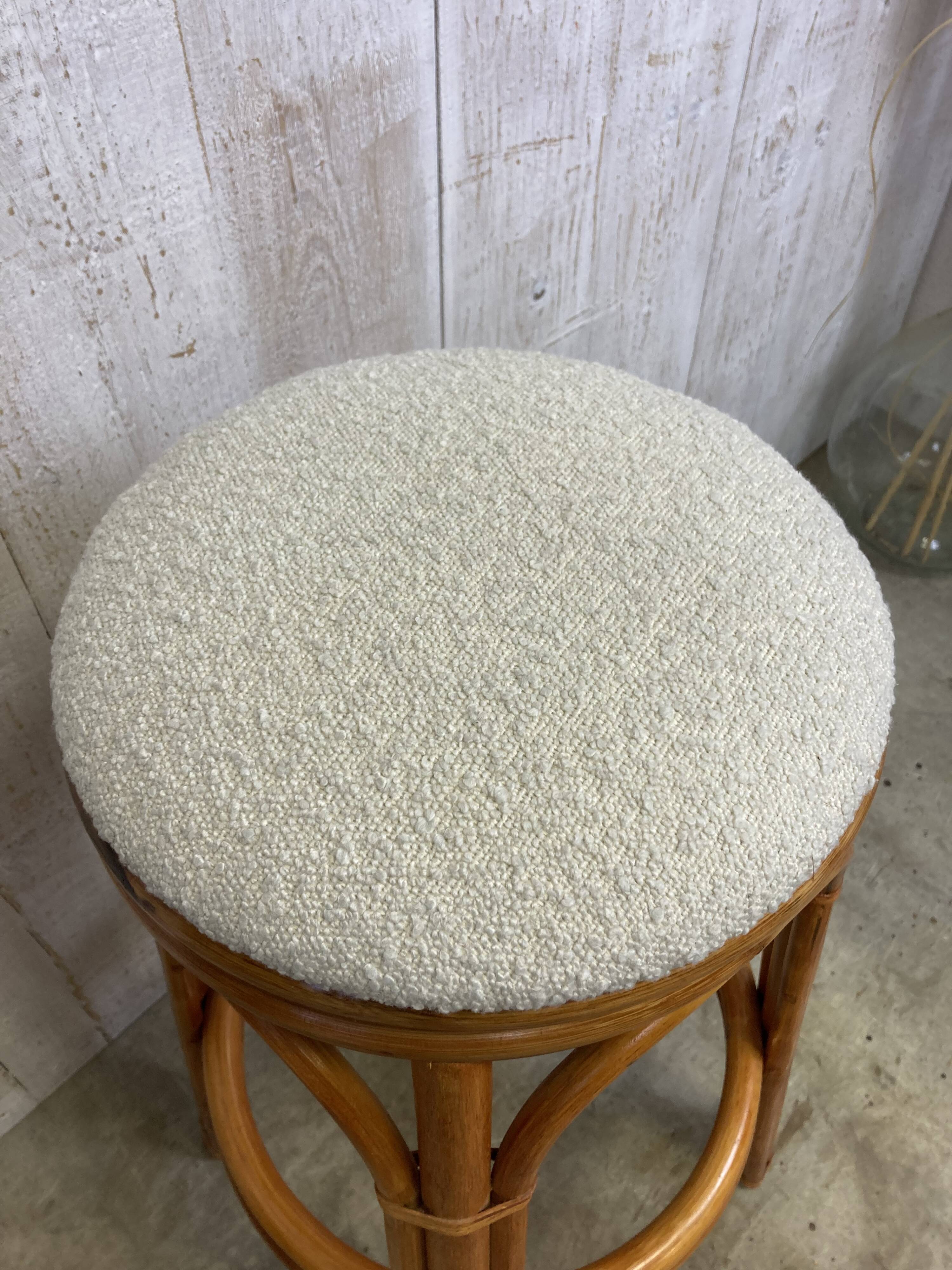 Rattan bar stool