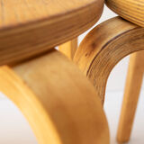 Pair of Alvar Aalto stools from the 90s